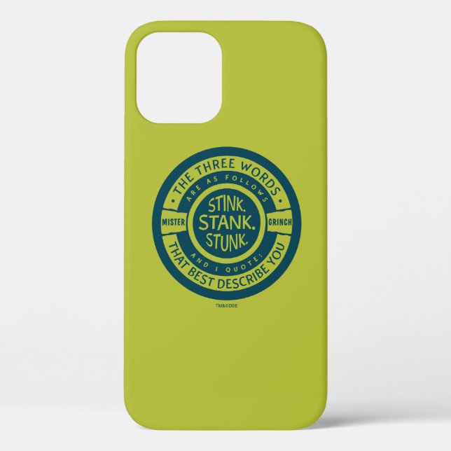Mister Grinch | Stink Stank Stunk Quote Case-Mate iPhone Hülle (Rückseite)