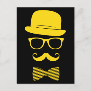 Mister Hipster Postkarte