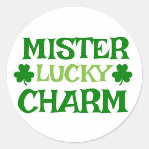 Mister Lucky Charm 🍀 Runder Aufkleber