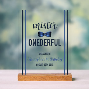 Mister Onederful Bow Cravate 1er anniversaire