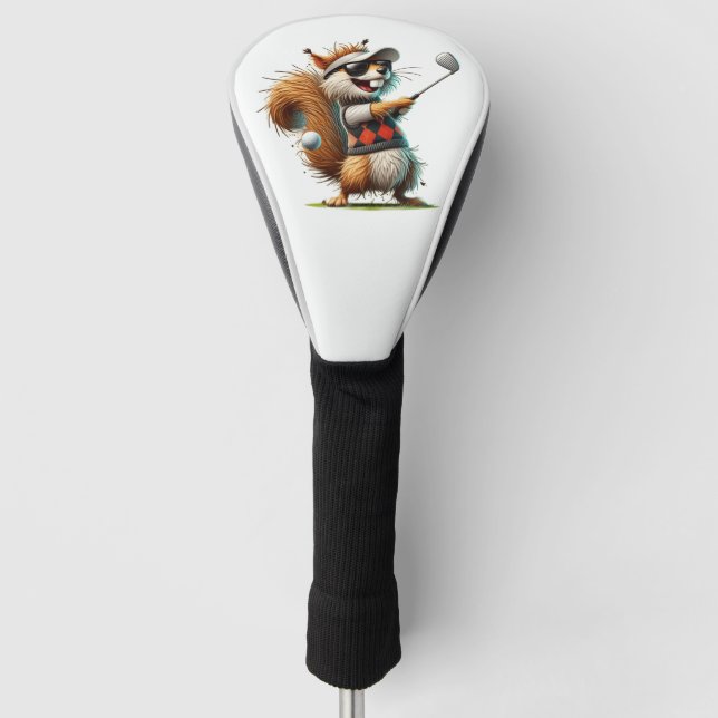 Mister squirrel golf headcover (Vorderseite)