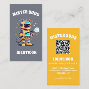 MISTER SUDS WASH mit QR-Code Visitenkarte