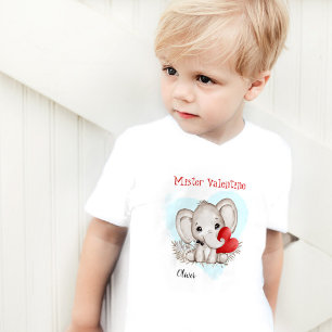 Mister Valentine Personalisiert Kleiner Junge Kleinkind T-shirt