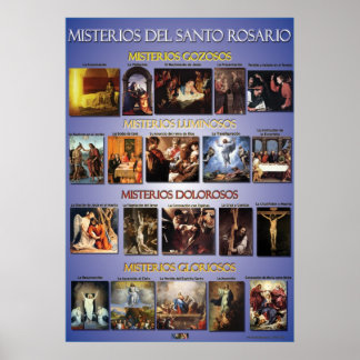 Misterios Del Santo Rosario Poster