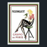 Mistinguett Casino De Paris Art Deco Print 12 x 16 Poster<br><div class="desc">Beliebte Mistinguett Kunst,  Dichtung und Musik</div>