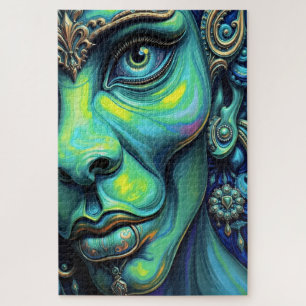 Mistisches Portrait: Fusion von Kunst und Fantasie