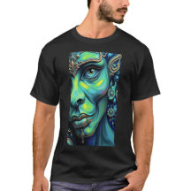 Mistisches Portrait: Fusion von Kunst und Fantasie