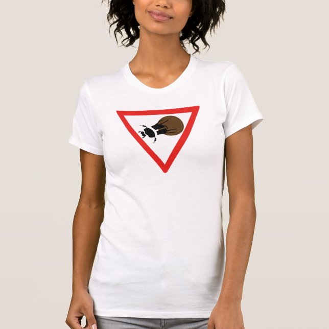 Mistkäfer-Überfahrt, Verkehrszeichen, Südafrika T-Shirt (Vorderseite)