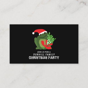 Mistle'toad, Christmas Party Einladung