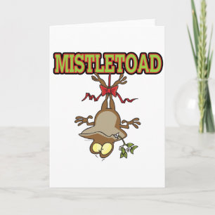 Mistletoad Mistletoe Toad Cartoon Feiertagskarte