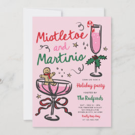 Mistletoe and Martinis Weihnachtsfeier Einladung