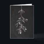 Mistletoe Chalkboard Art Holiday Card Feiertagskarte<br><div class="desc">Die Mistletoe-Karte ist handgezeichnet mit einer feinen Kreide und ist eine elegante Art,  Ihren Gruß an Freunde und Familie in dieser Feriensaison zu schicken.</div>