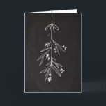 Mistletoe Chalkboard Art Holiday Card Feiertagskarte<br><div class="desc">Die Mistletoe-Karte ist handgezeichnet mit einer feinen Kreide und ist eine elegante Art,  Ihren Gruß an Freunde und Familie in dieser Feriensaison zu schicken.</div>
