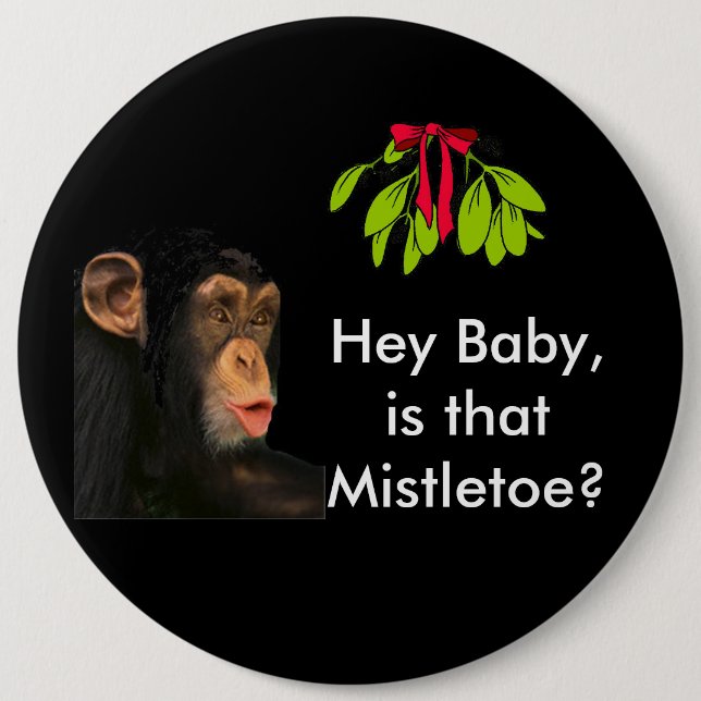 Mistletoe Christmas Button (Vorderseite)