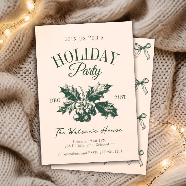 Mistletoe Christmas Holiday Party Sozialclub Einladung (Von Creator hochgeladen)