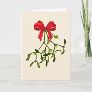 Mistletoe Christmas Karte