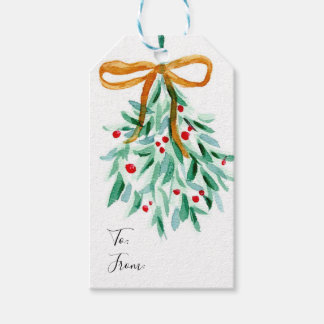 Mistletoe Christmas Tag Geschenkanhänger