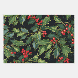 Mistletoe de Noël, Feuilles saints, Berries