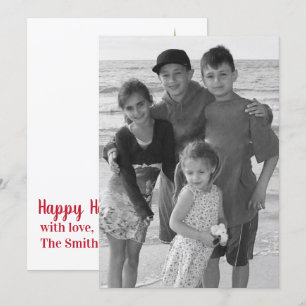 Mistletoe Doppelseitige Fotokarte Einladung