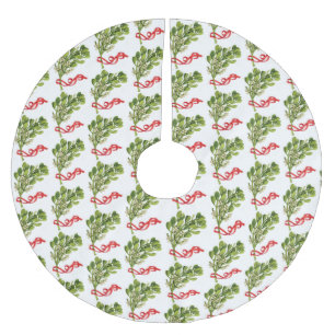 **MISTLETOE GALORE** POLYESTER WEIHNACHTSBAUMDECKE