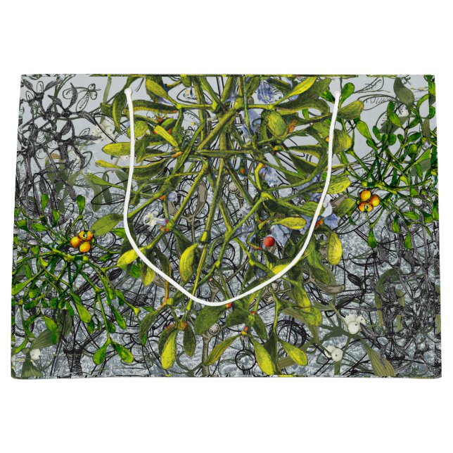 Mistletoe Große Geschenktüte (Vorderseite)