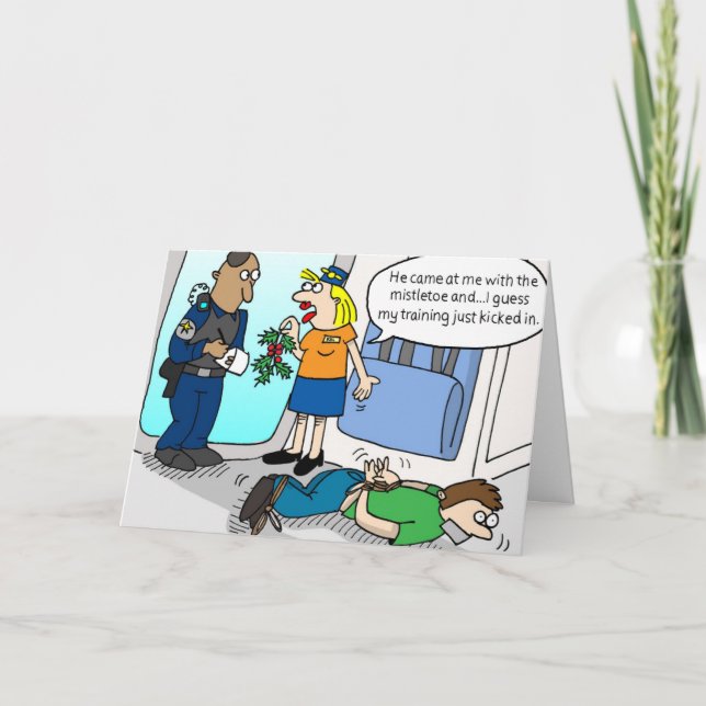 Mistletoe Holiday Card Feiertagskarte (Vorderseite)