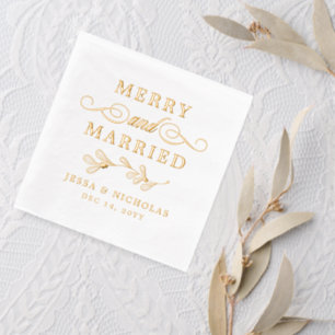 Mistletoe Joyeux et Mariage de Noël marié