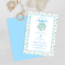 Mistletoe Kisses Blue Baby Shower for Boy
