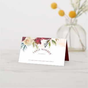 Mistletoe Manor Chic Sitzordnung Hochzeit Tischnum Platzkarte