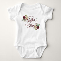Mistletoe Manor Christmas Floral Santa Baby Girl