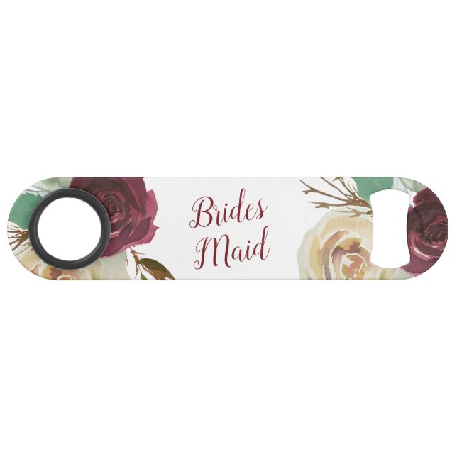 Mistletoe Manor Floral Aquarelle Chic Bridesmaid (Devant (Horizontal))