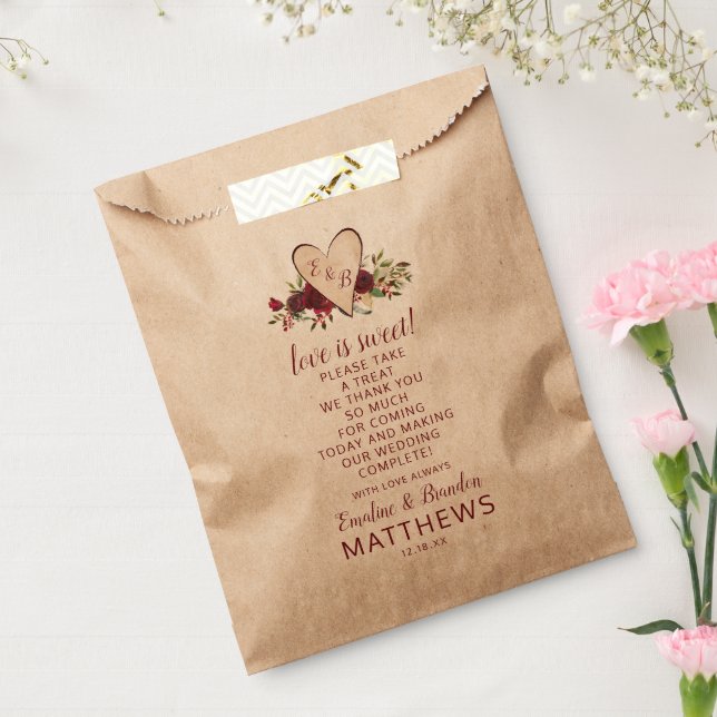 Mistletoe Manor Heart Wedding Liebe ist süße Lecke Geschenktütchen (Versiegelt)