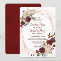 Mistletoe Manor Rose Gold Geometric Wedding