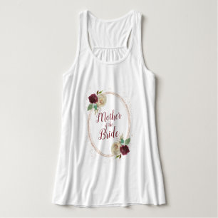 Mistletoe Manor Roségold-Oval-Mutter der Braut Tank Top