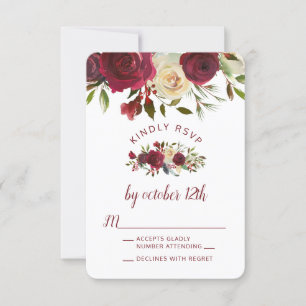 Mistletoe Manor Top Bordure Mariage RSVP Réponse