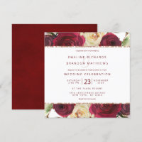 Mistletoe Manor Watercolor Winter Wedding Square