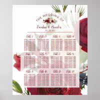 Mistletoe Manor Winter Hochzeitstisch-Seekarte