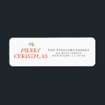 Mistletoe Merry Christmas Address Labels<br><div class="desc">Mistletoe Merry Christmas Address Labels</div>