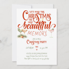 Mistletoe Modern Secret Santa Christmas Party Einladung