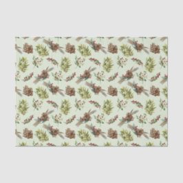 Mistletoe Pine Green Blätter Weihnachten Winter Seidenpapier