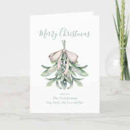 Mistletoe Posy Christmas Feiertagskarte