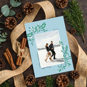 Mistletoe romantique - Carte de vacances photo à p