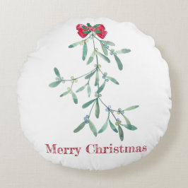 Mistletoe Rundes Kissen