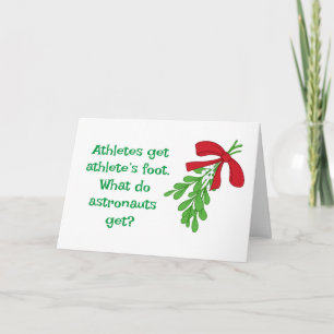 MISTLETOE SPASS FÜR WEIHNACHTEN DIESJÄHRIGE KARTE