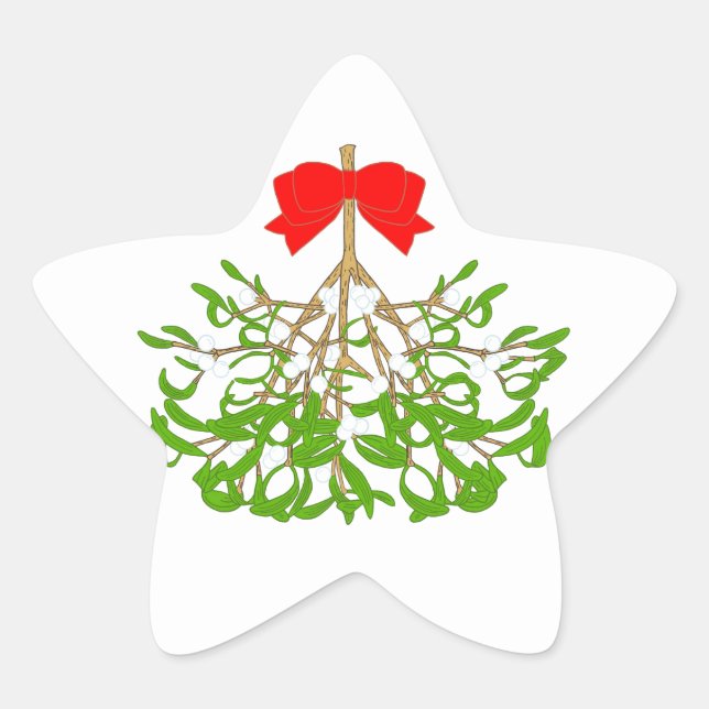 Mistletoe Stern-Aufkleber (Vorderseite)
