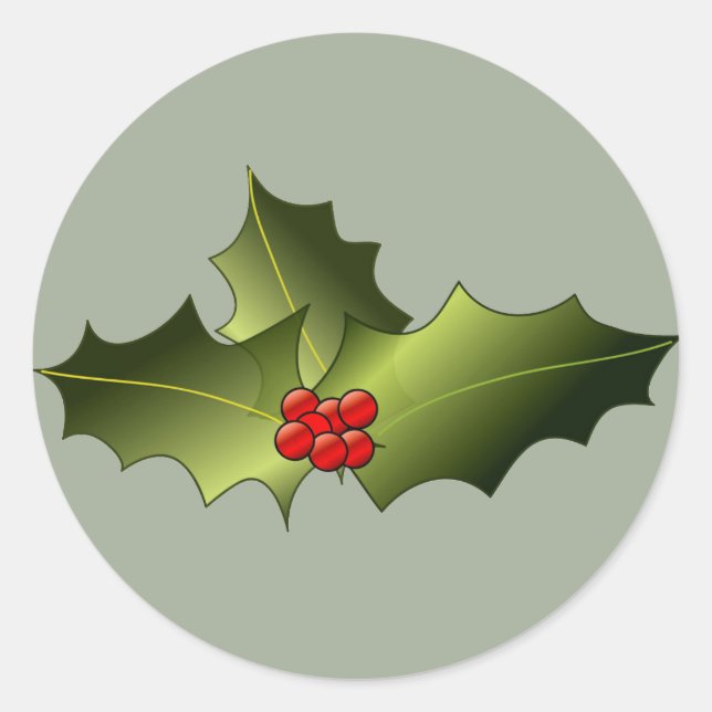 Mistletoe sur Stickers ronds brillants (Devant)