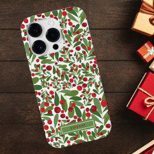 Mistletoe und Hollyberries Weihnachten Case-Mate iPhone 14 Pro Hülle