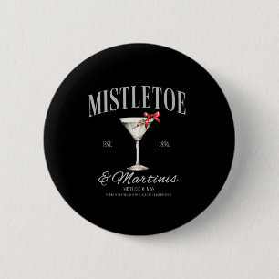 Mistletoe und Martinis Schwanz Weihnachten Espress Button