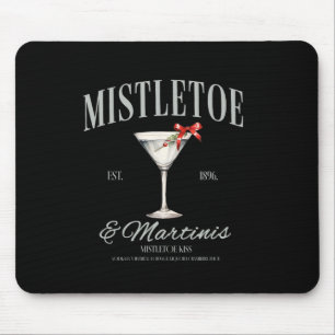 Mistletoe und Martinis Schwanz Weihnachten Espress Mousepad
