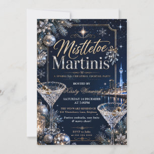 Mistletoe und Martinis Weihnachtsfeier Einladung